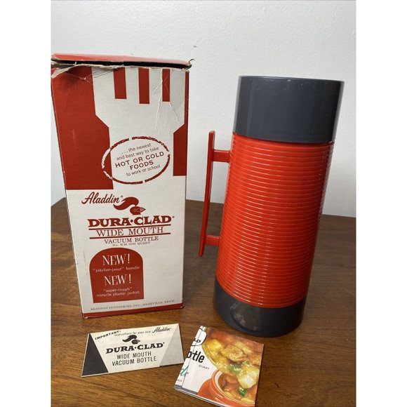 Aladdin Kitchen New Vintage Aladdin Quart Red Black Duraclad